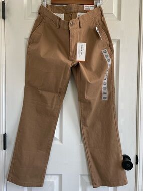 Old Navy Straight Fit Chino Pants Men’s 33x30 Khaki NWT